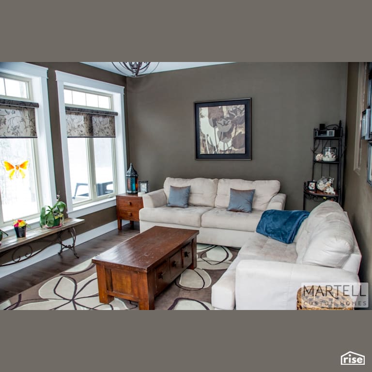 59 Hanna, Fredericton - Family Room with Triple Pane Window by Martell Homes