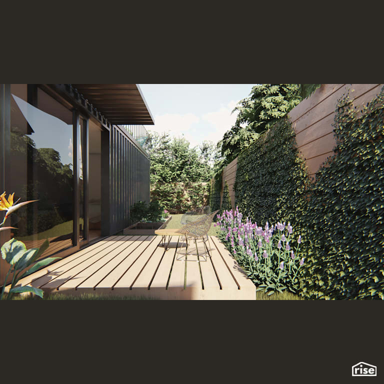 ADU - Patio with Outdoor Gardens by RAD LAB