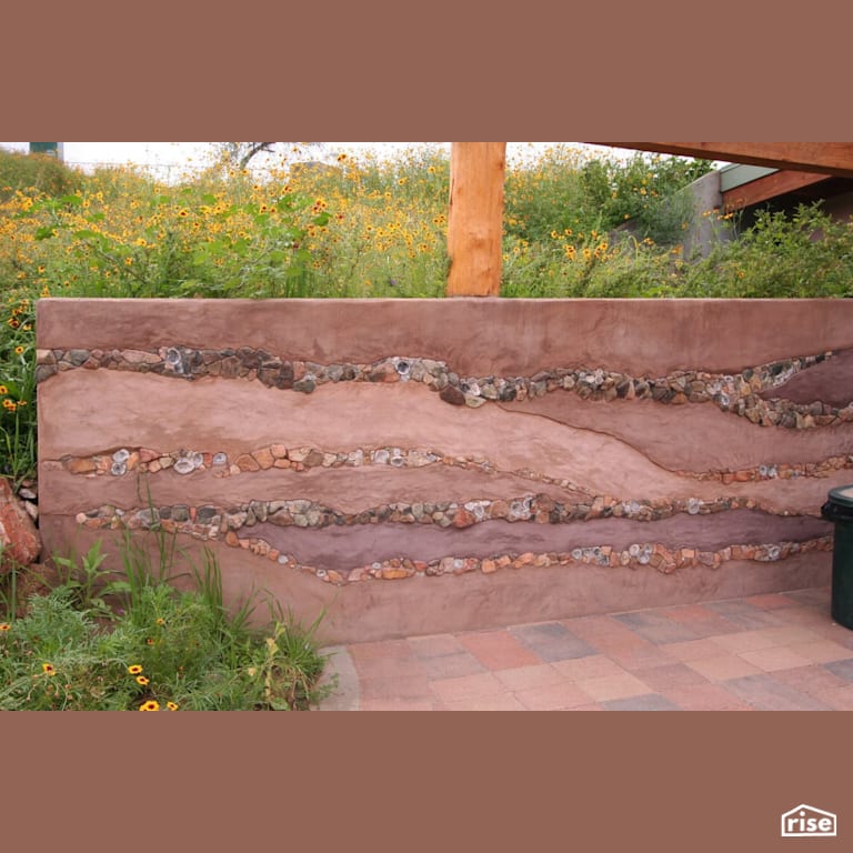 Clay Plaster with Outdoor Gardens by Alliance Green Builders
