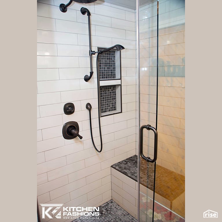 Laundry and Bathroom Renovation with Low-Flow Showerhead by Home Fashions