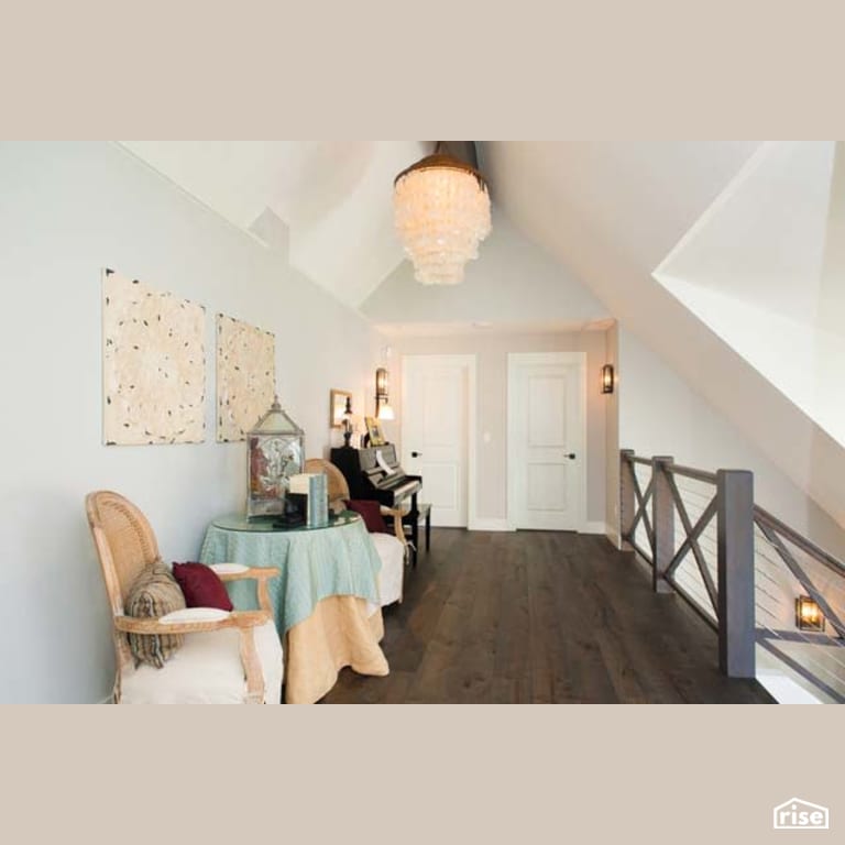 Hallway with FSC Certified Hardwood by Winsome Construction