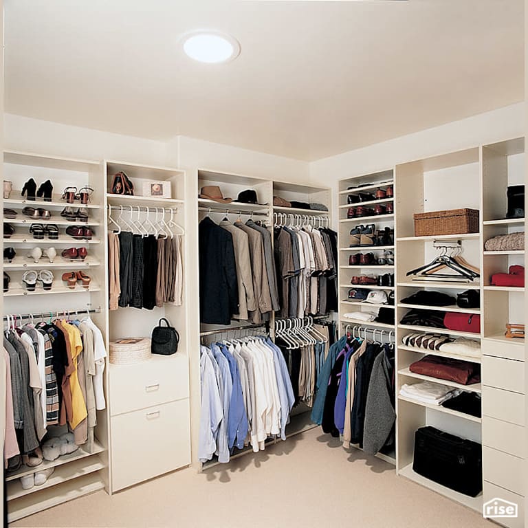 Custom White Closet With Skylight with Tubular Skylight by Solatube International, Inc.