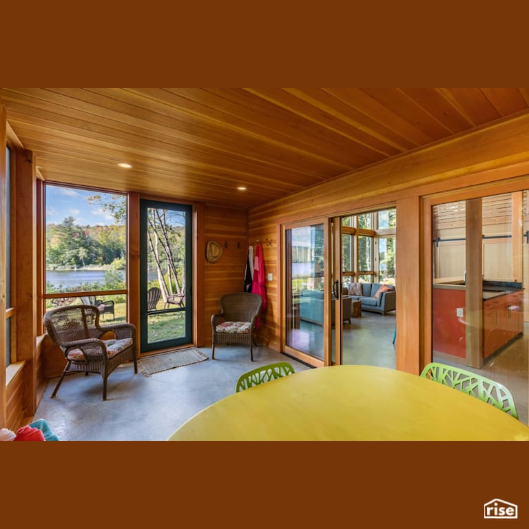 New England Cabin with Argon Gas Filled Window by FabCab Inc