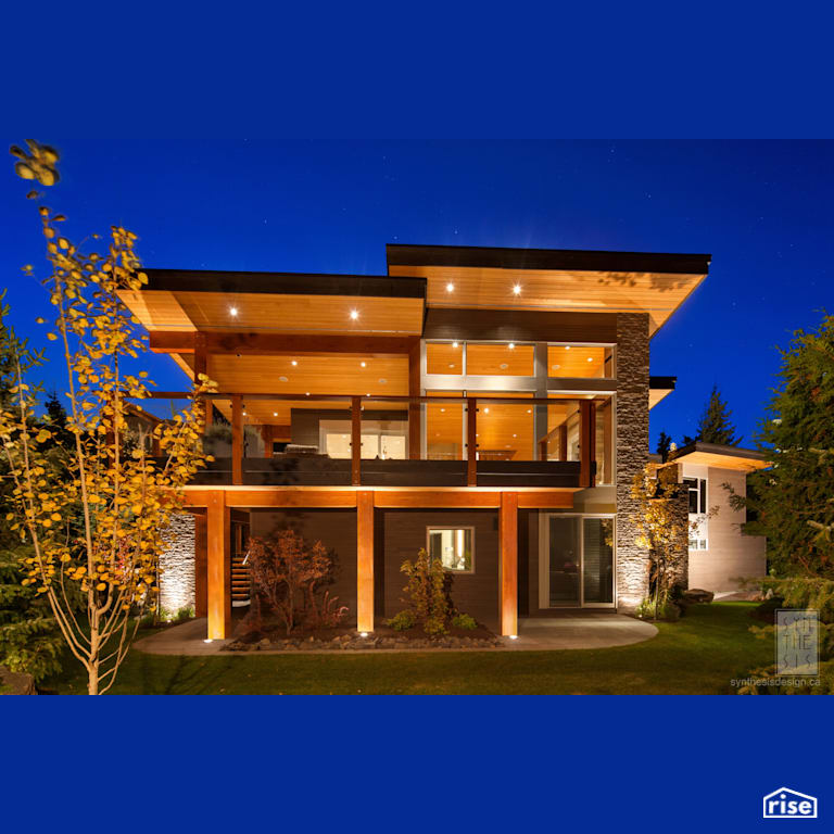 Nancy Greene Way Residence with Fixed Window by Synthesis Design