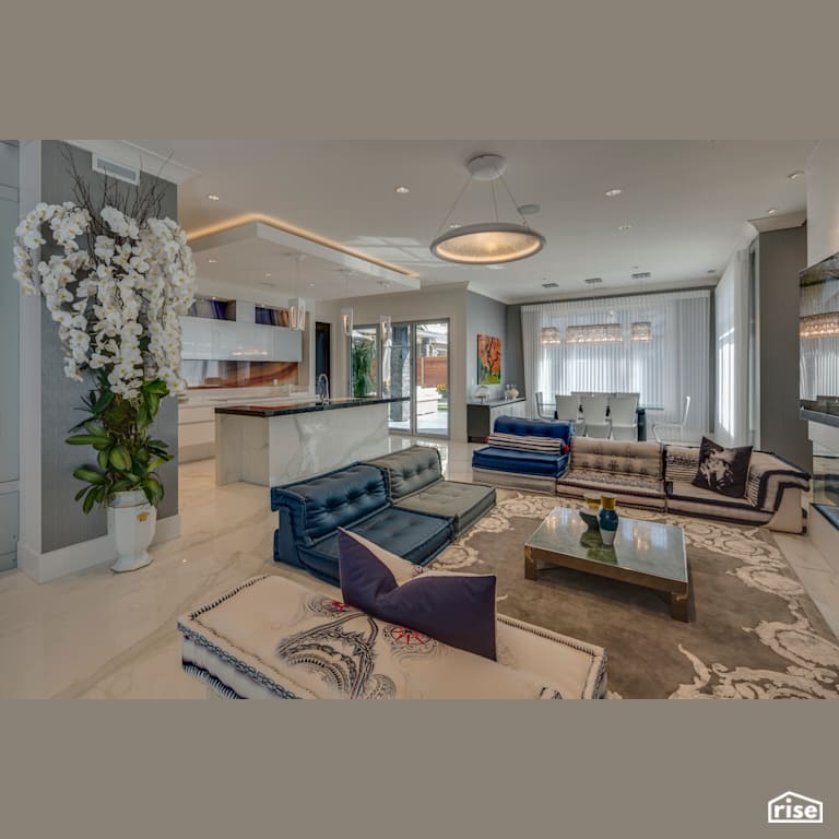 Executive Elegance - Kitchen with Integrated LED by Clay Construction