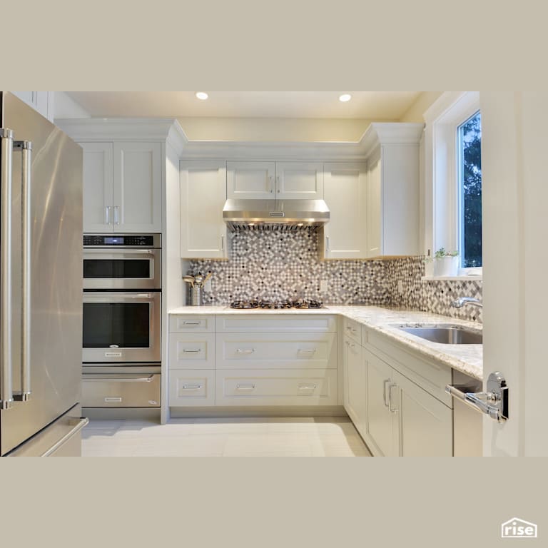 Kitchen with Integrated LED by My House Design/Build Team Ltd.