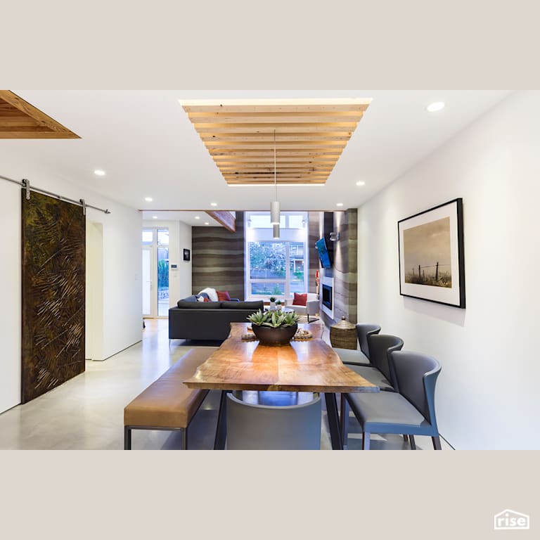 Dining Room with Integrated LED by Naikoon Contracting
