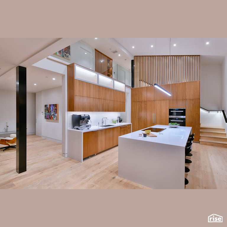 Kitchen with Induction Cooktop by Alliance Green Builders