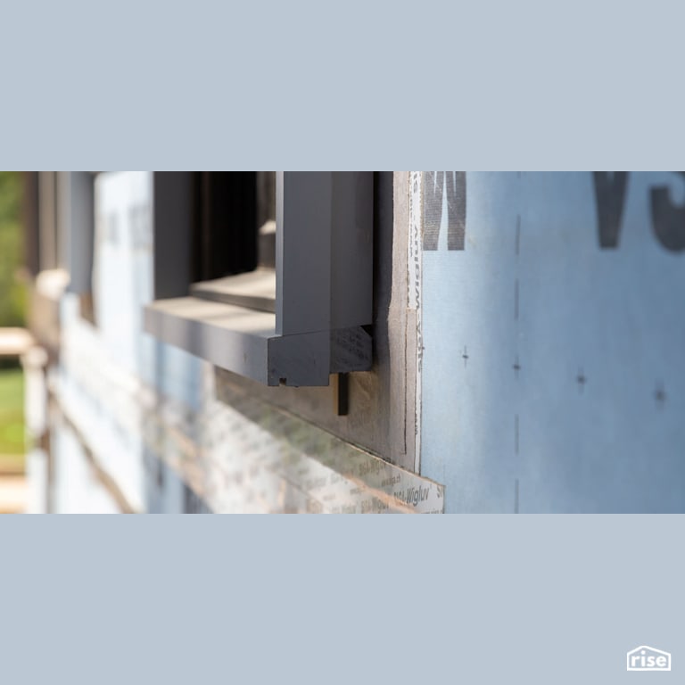 WIGA Wigluv sealed window frame with Exterior Air Sealing Tape by SIGA North America