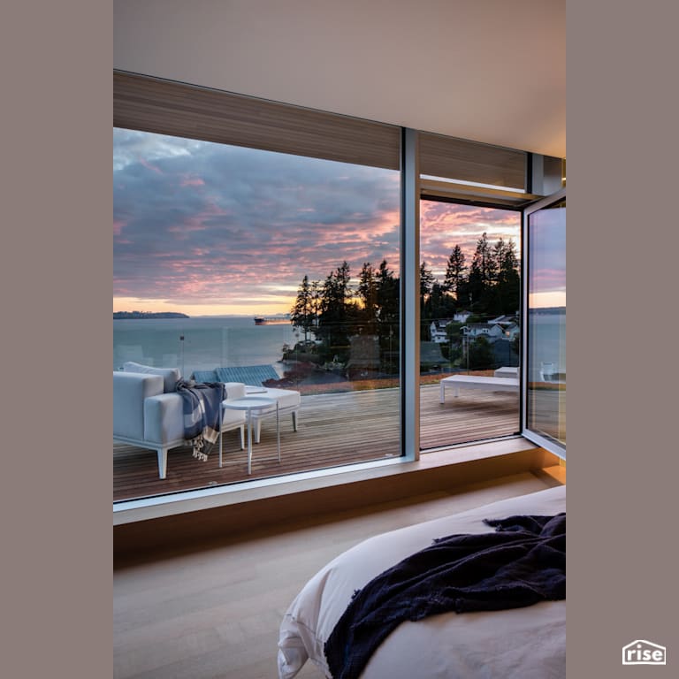 Master Bedroom Patio with Tilt-and-Turn Patio Door by Naikoon Contracting
