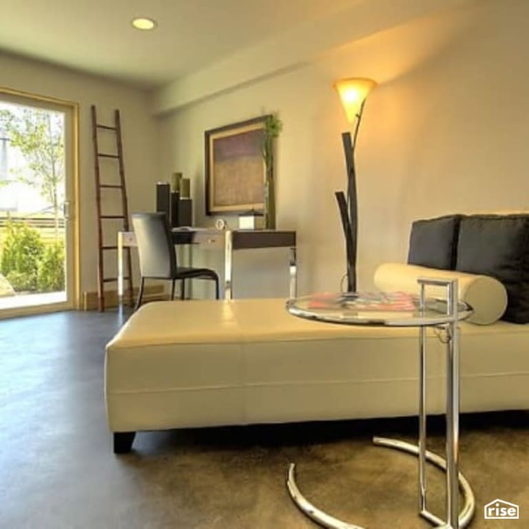 Home study with SoyCrete concrete floor stain with Concrete Stain by Eco Safety Products
