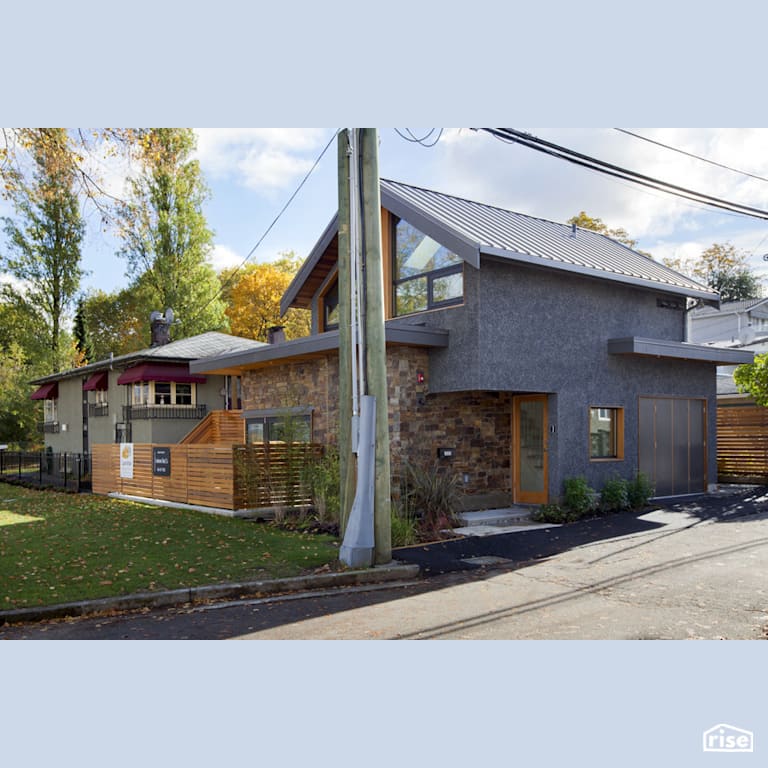 Slocan Exterior from lane with Energy Star Exterior Door by Lanefab Design/Build