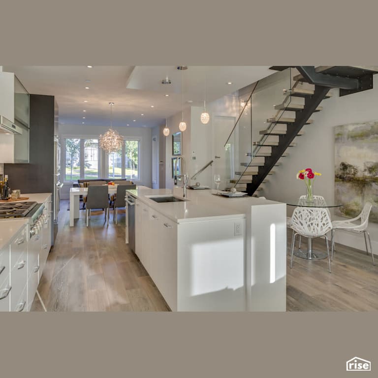Clay Construction - Kerrisdale Modern - Kitchen with Low-Flow Kitchen Faucet by Clay Construction