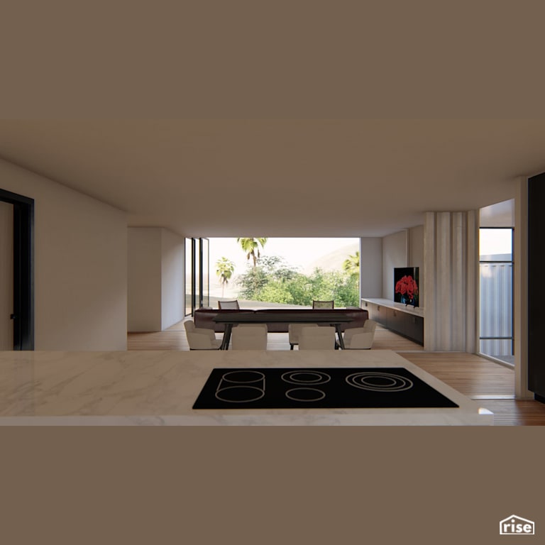 Dining Room with Tilt-and-Turn Patio Door by RAD LAB