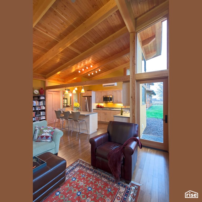 Whidbey Island Home with Argon Gas Filled Window by FabCab Inc
