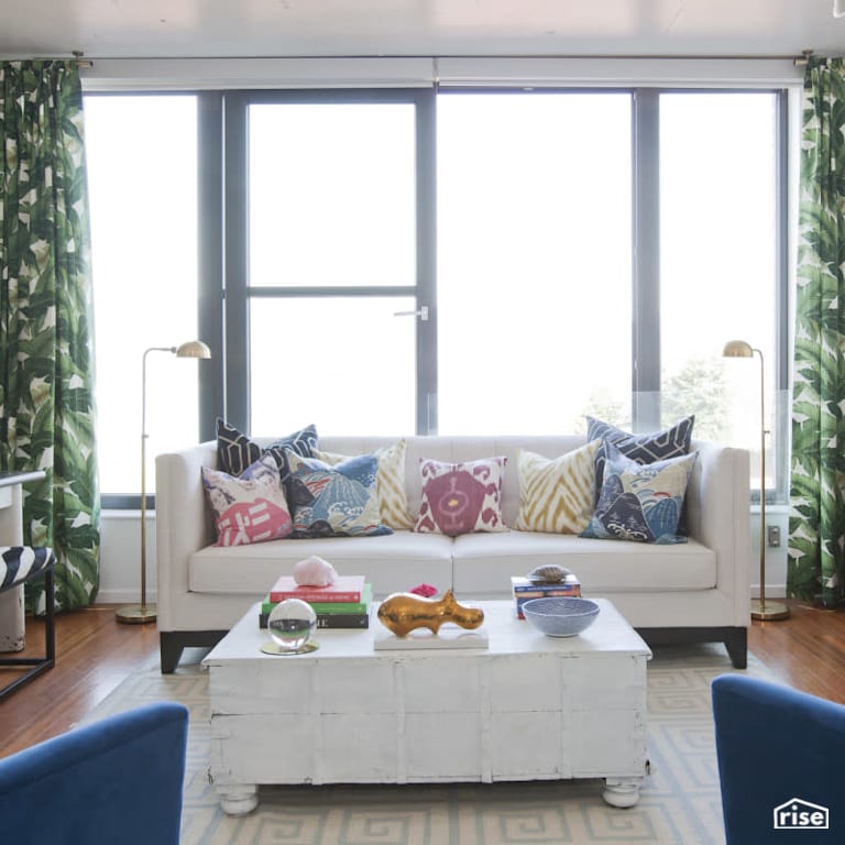 Gastown Loft - Living Room with Engineered Hardwood by PlaidFox