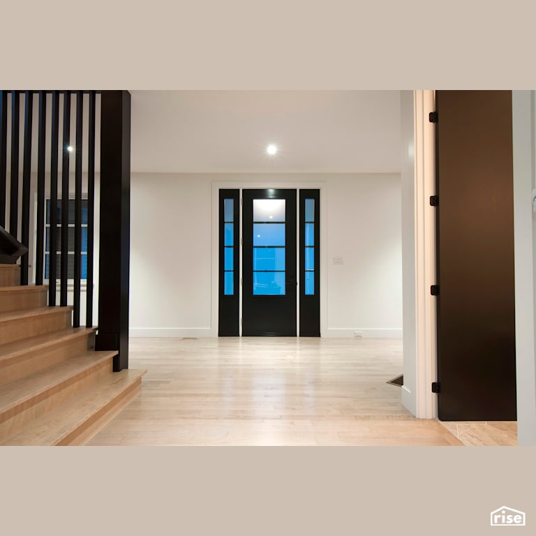 Modern Retreat - Entryway with Energy Star Exterior Door by Homes by Highgate