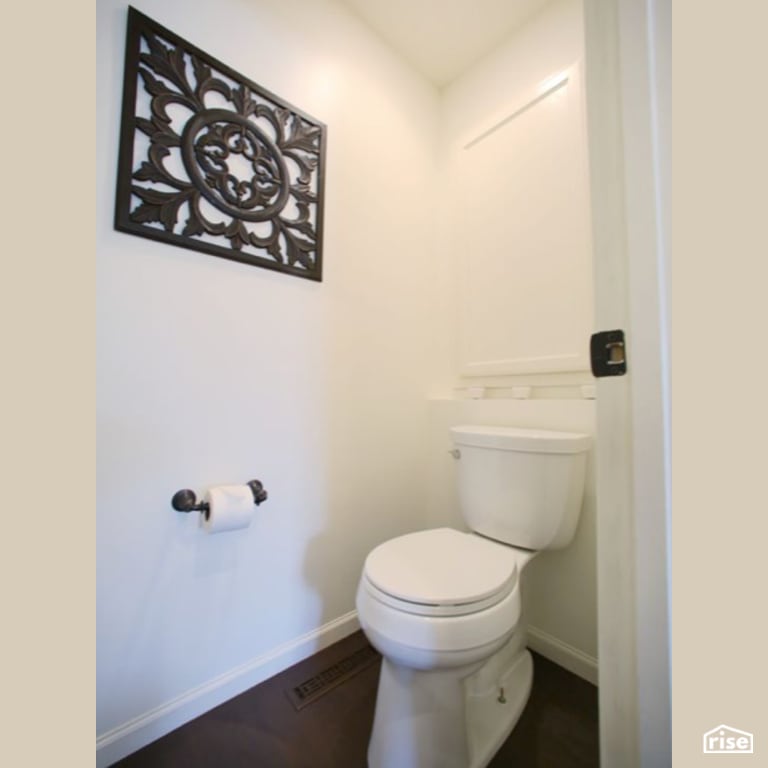Bathroom with Dual Flush Toilet by Constructive Builders