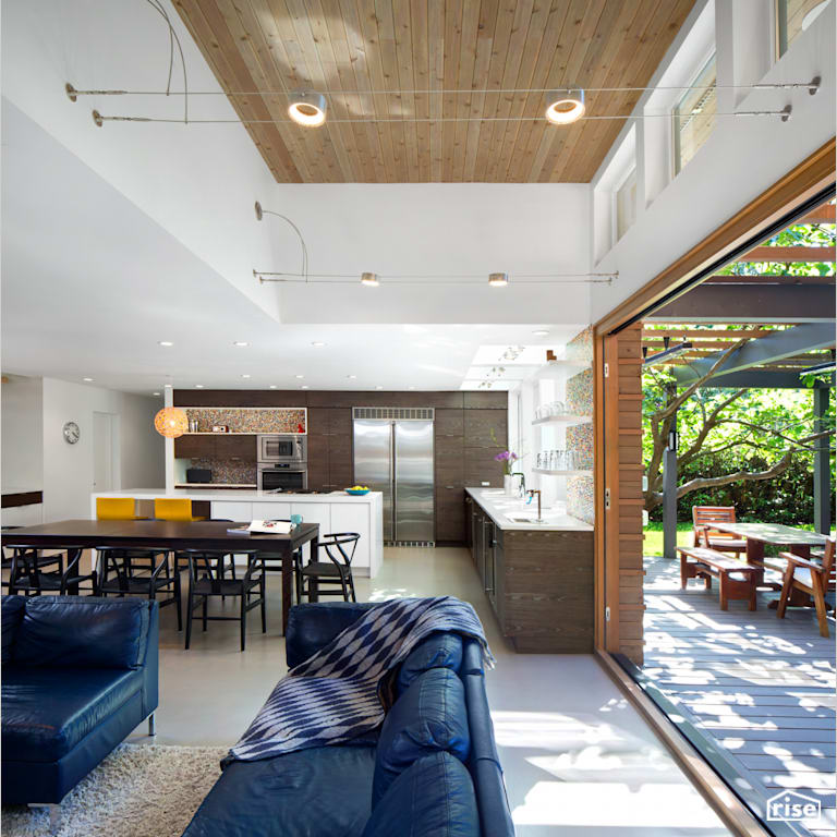 Kitchen-Living Room with Integrated LED by Naikoon Contracting