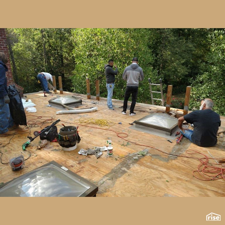 Difficult Rooftop Patio Installation Made Easy with Vinyl Decking by Global Dec-k-ing Systems