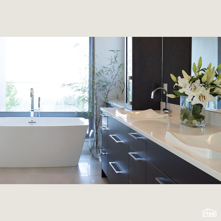 Ensuite with Low-Flow Bathroom Faucet by Naikoon Contracting