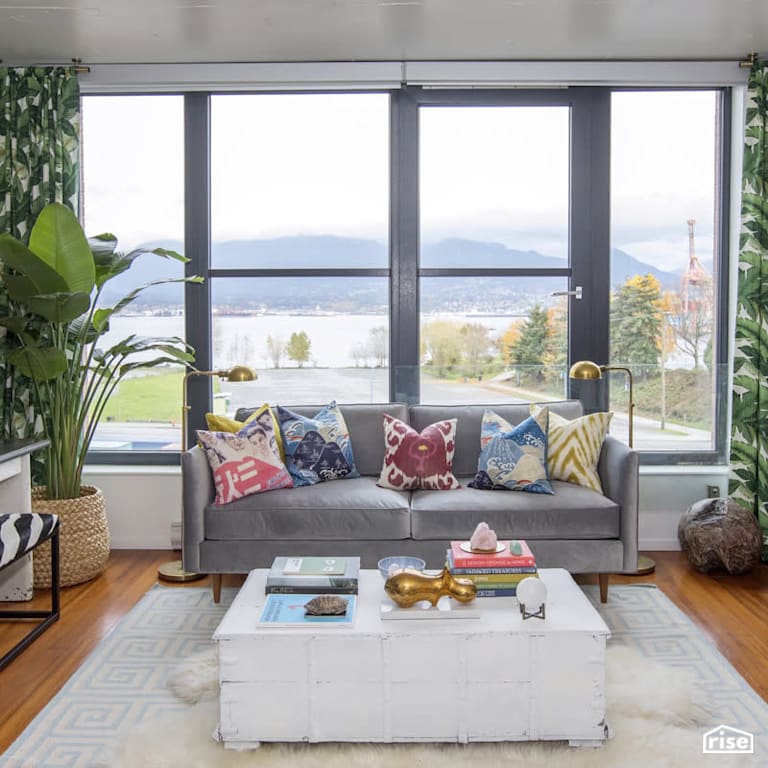 Gastown Loft - Living Room with LED Lighting by PlaidFox