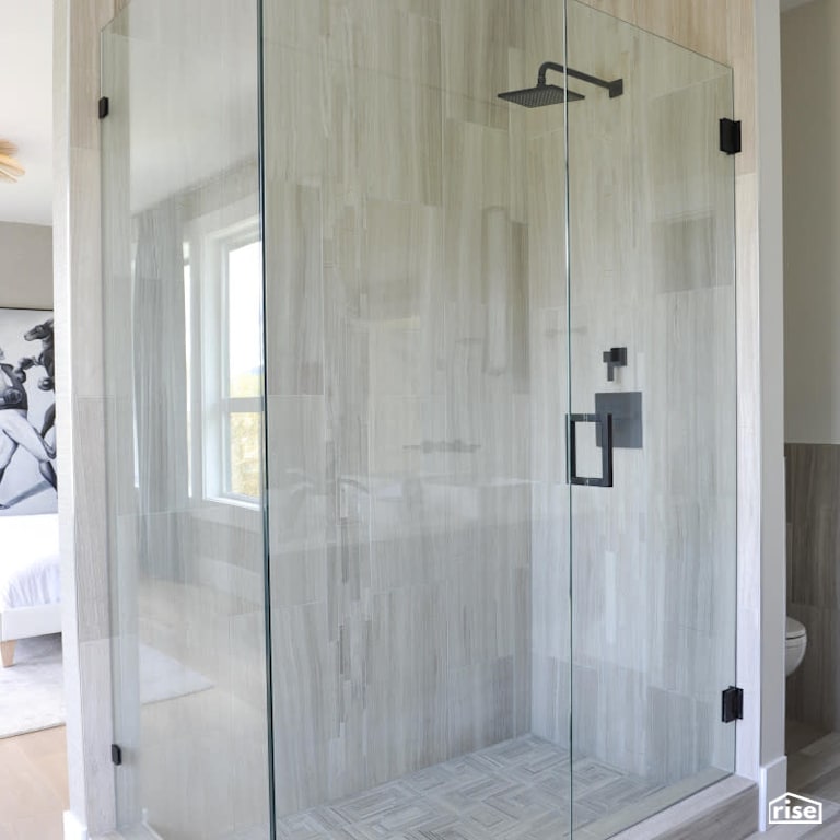 Luxton Square - Shower with Low-Flow Showerhead by PlaidFox