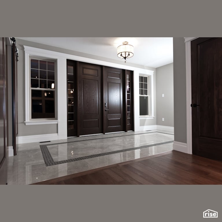 16 Waterview Lane - Entryway with Solid Wood Door by Martell Homes