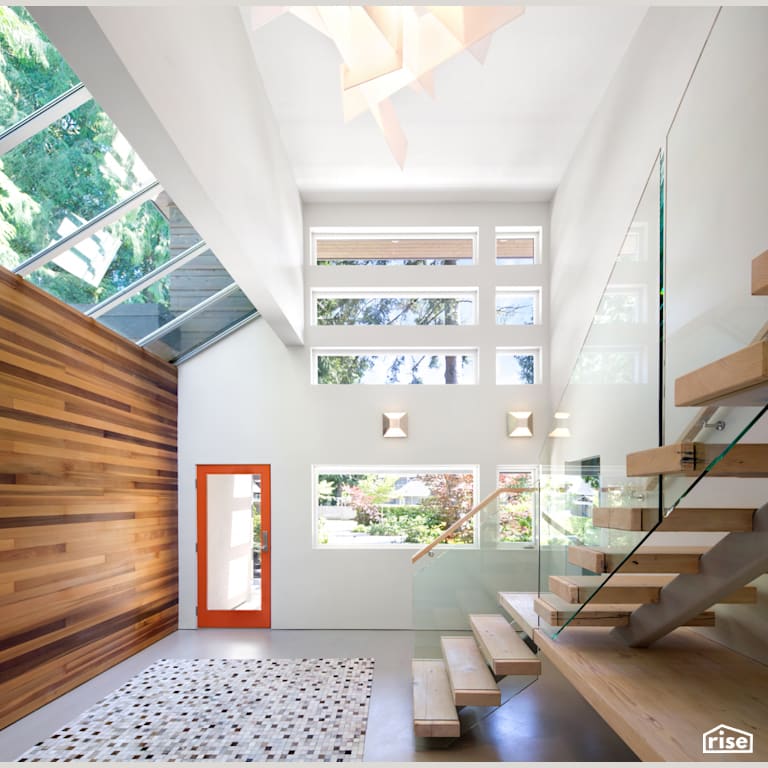 Entryway with Energy Star Exterior Door by Naikoon Contracting