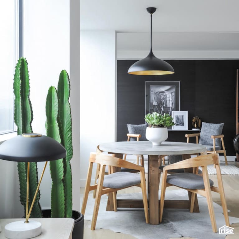 Dining Room with Desk Lamp by PlaidFox
