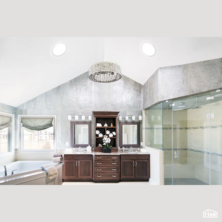 Bathroom in Columbus, OH with Tubular Skylight by Solatube International, Inc.