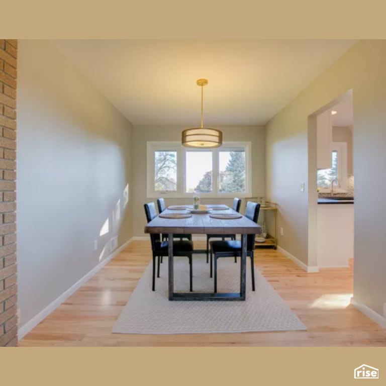 Dining Room with FSC Certified Hardwood by Constructive Builders