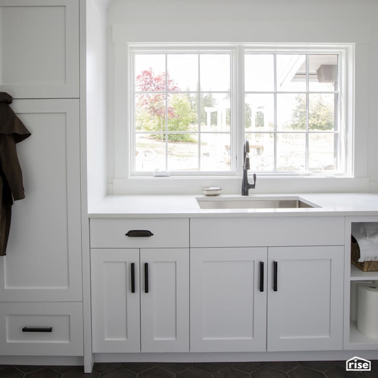 Laundry with Low-Flow Bathroom Faucet by PlaidFox