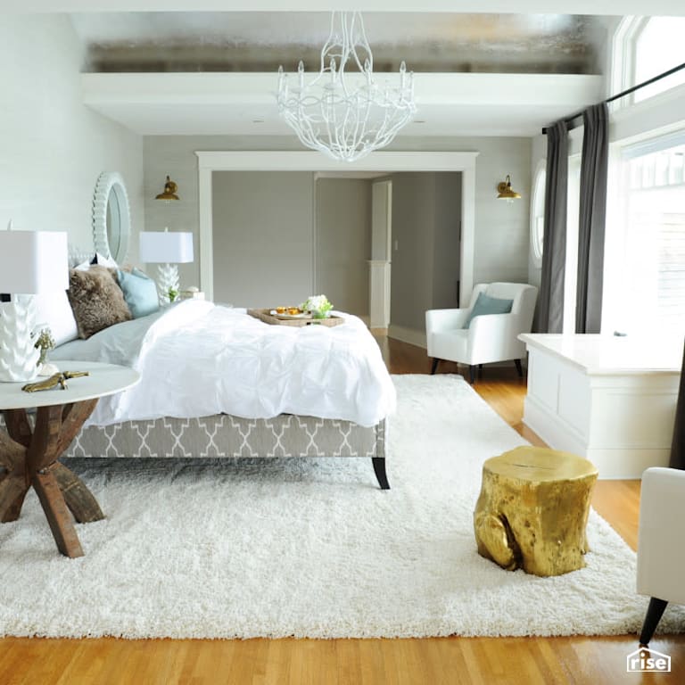 Bedroom with Engineered Hardwood by PlaidFox