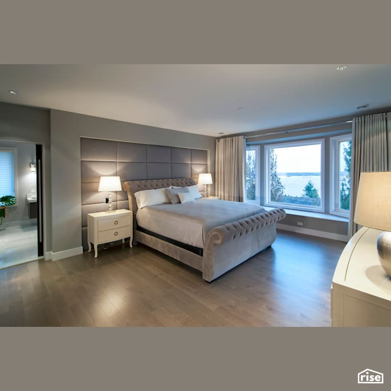 Master Bedroom with Integrated LED by My House Design/Build Team Ltd.