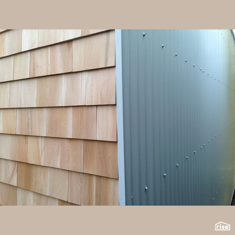 Willow Pod - Exterior with Aluminum Siding by Brad Goodsell Design | Build Inc