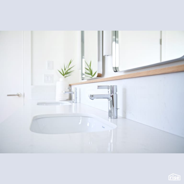 Master Ensuite with Low-Flow Bathroom Faucet by Naikoon Contracting