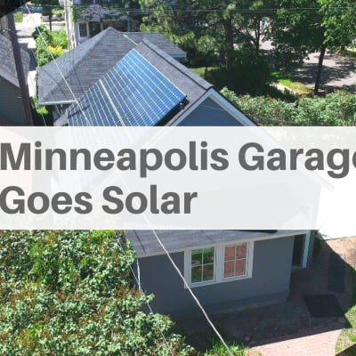 Minneapolis Garage Goes Solar Power