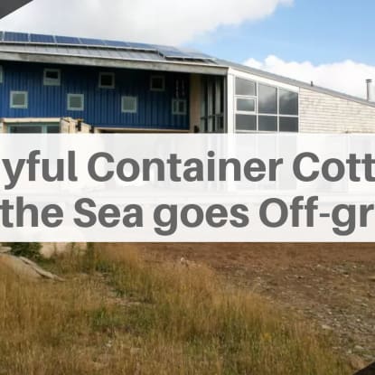 Playful Container Cottage by the Sea goes Off-grid