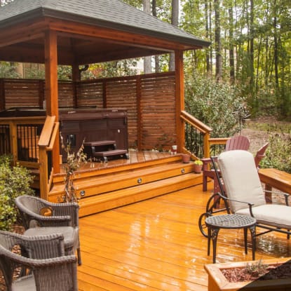 Carbon Based Pressure Treated Wood