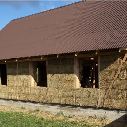 how to build a home using straw bale