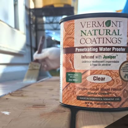 Vermont Natural Coatings Penetrating Water Proofer Infused with Juniper