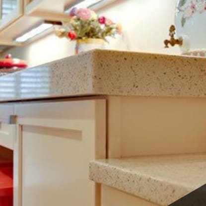 recycled glass countertops