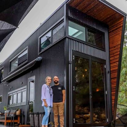 A Modernist Tiny Home Prepares to go Off-Grid