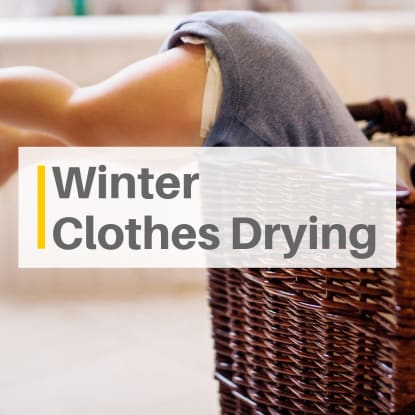 winter clothes drying
