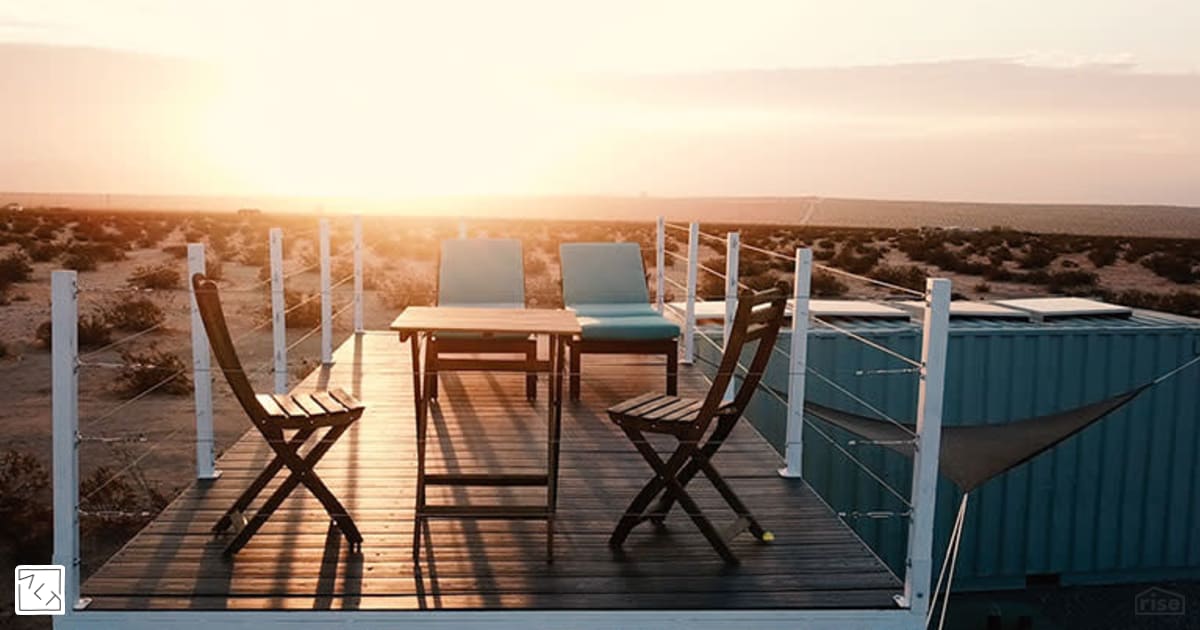 Container Home Rooftop Trex Deck with Composite Decking by Alternative ...