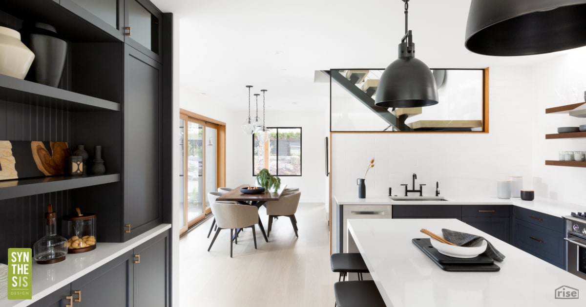 Open Concept Kitchen with Plenty of Storage with Gas Range by Synthesis