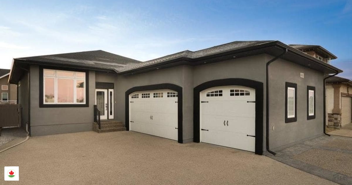 Spray cork house with double car garage with Spray Cork by Vipeq Canada