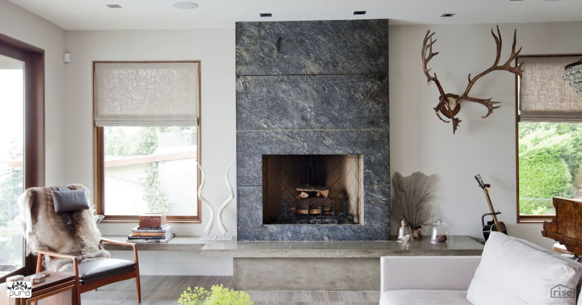 Vancouver - Living Room with Integrated LED by Pure Design Inc.