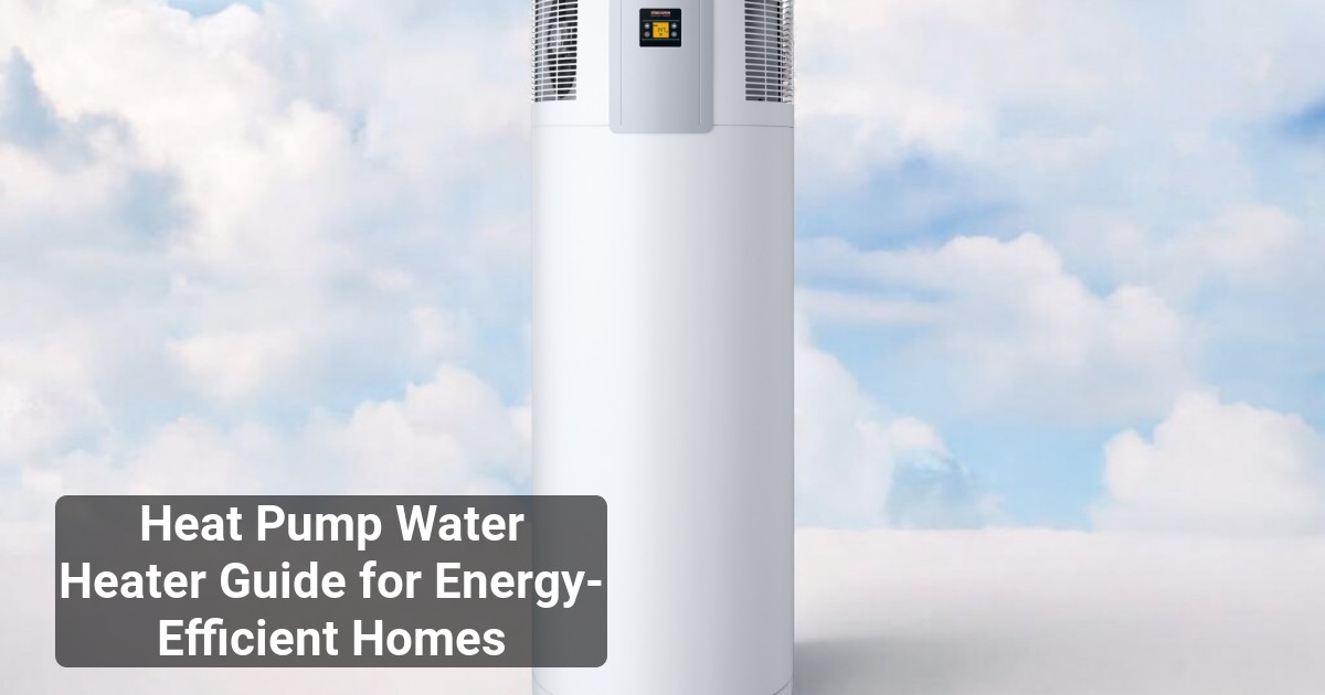 Heat Pump Water Heater Guide for Energy-Efficient Homes